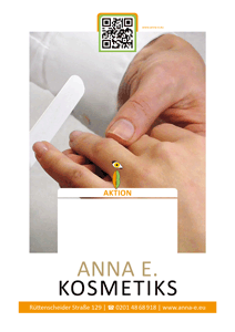 Anna E - Kosmetik in Rüttenscheid, Plakat